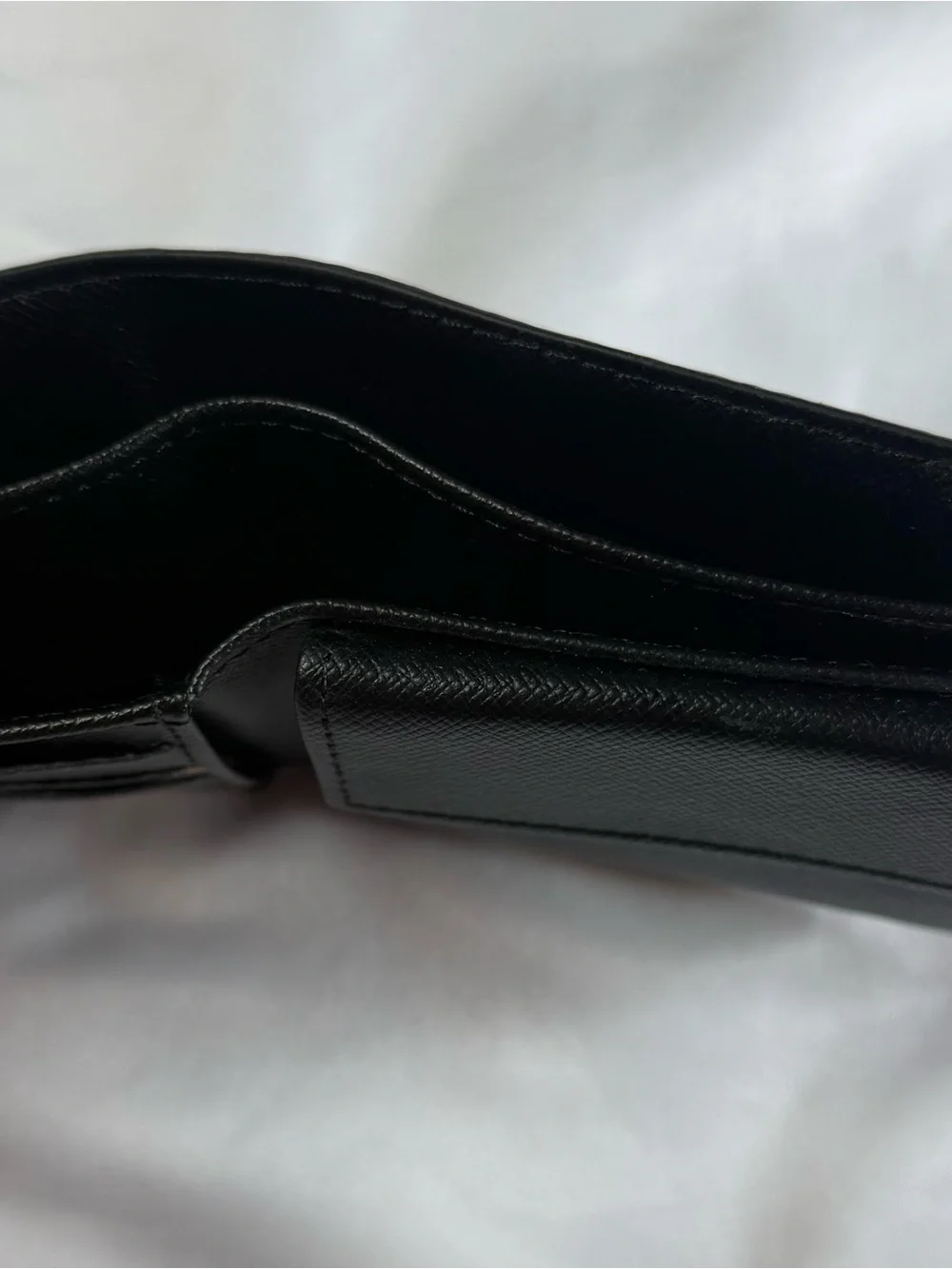 Louis Vuitton Black Grey Checkered Bifold Wallet